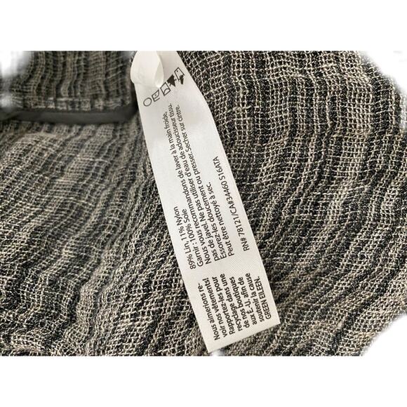 Size XS Eileen Fisher Womens Linen Blend Open Jacket Lightweight Gray - Picture 7 of 7